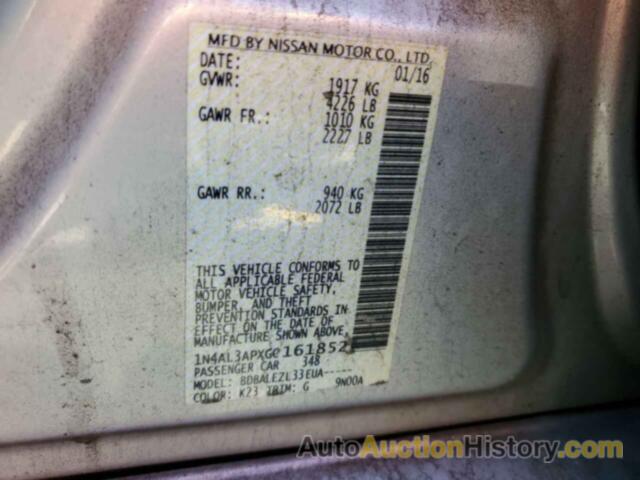 NISSAN ALTIMA 2.5, 1N4AL3APXGC161852