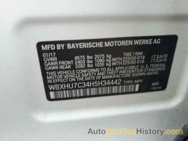 BMW X1 SDRIVE28I, WBXHU7C34H5H34442