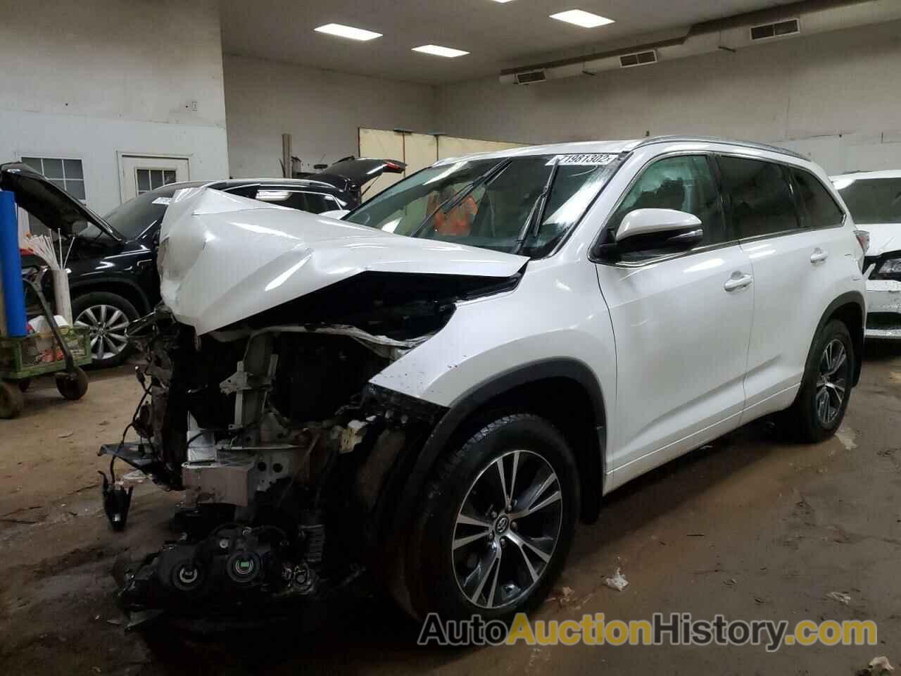 2016 TOYOTA HIGHLANDER XLE, 5TDJKRFH3GS300185