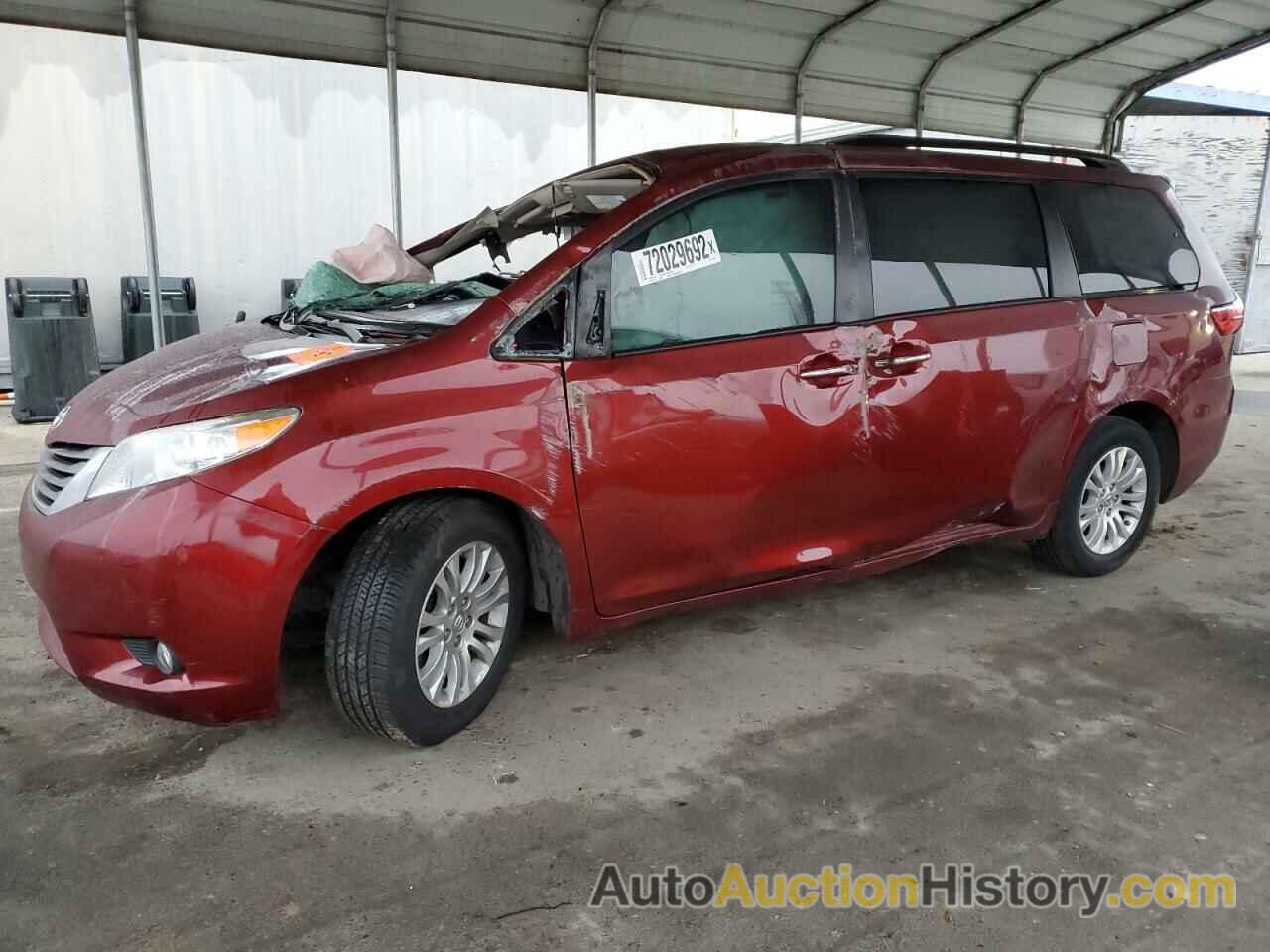 2016 TOYOTA SIENNA XLE, 5TDYK3DC6GS729548