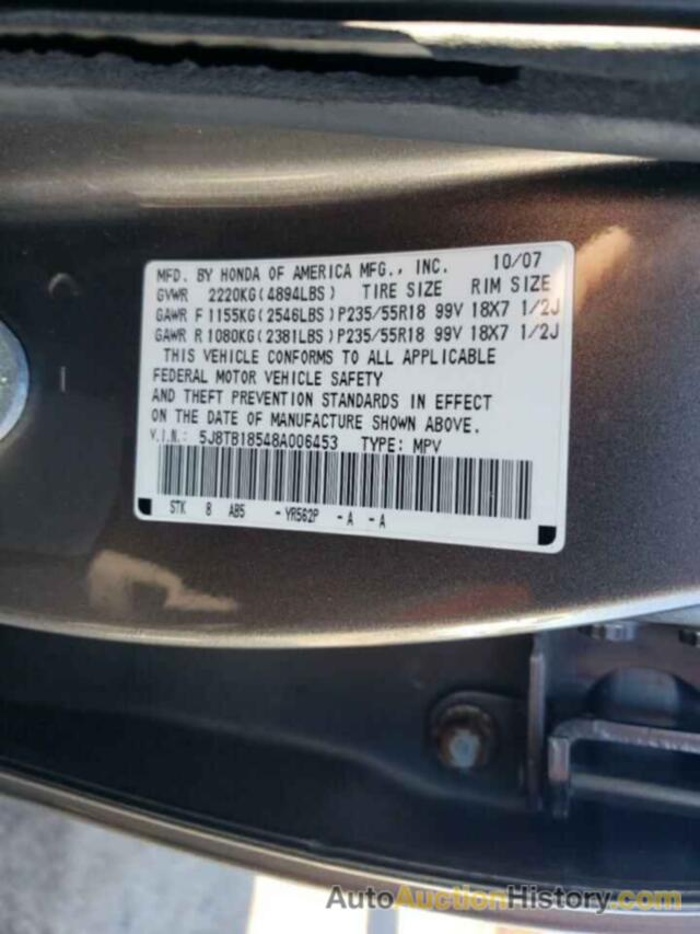 ACURA RDX TECHNOLOGY, 5J8TB18548A006453