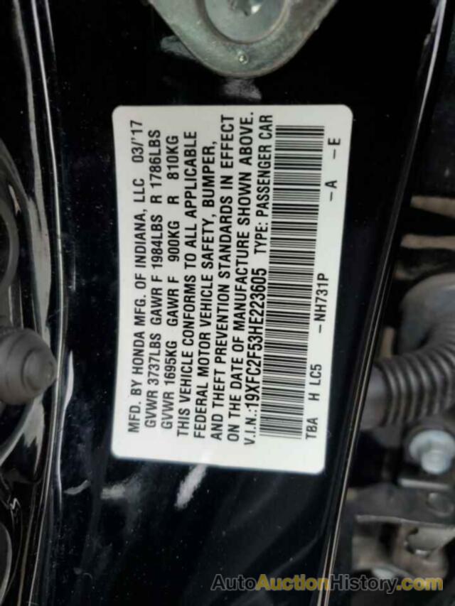 HONDA CIVIC LX, 19XFC2F53HE223605