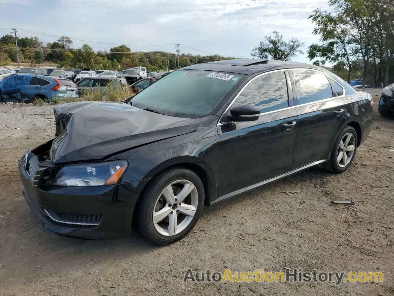 2013 VOLKSWAGEN PASSAT SE, 1VWBP7A3XDC025981