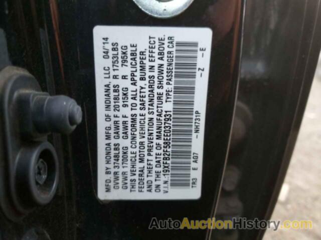 HONDA CIVIC LX, 19XFB2F58EE037931