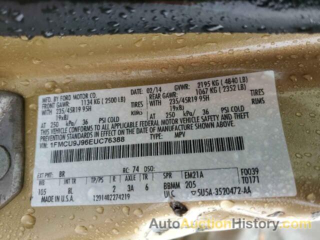 FORD ESCAPE TITANIUM, 1FMCU9J96EUC76388