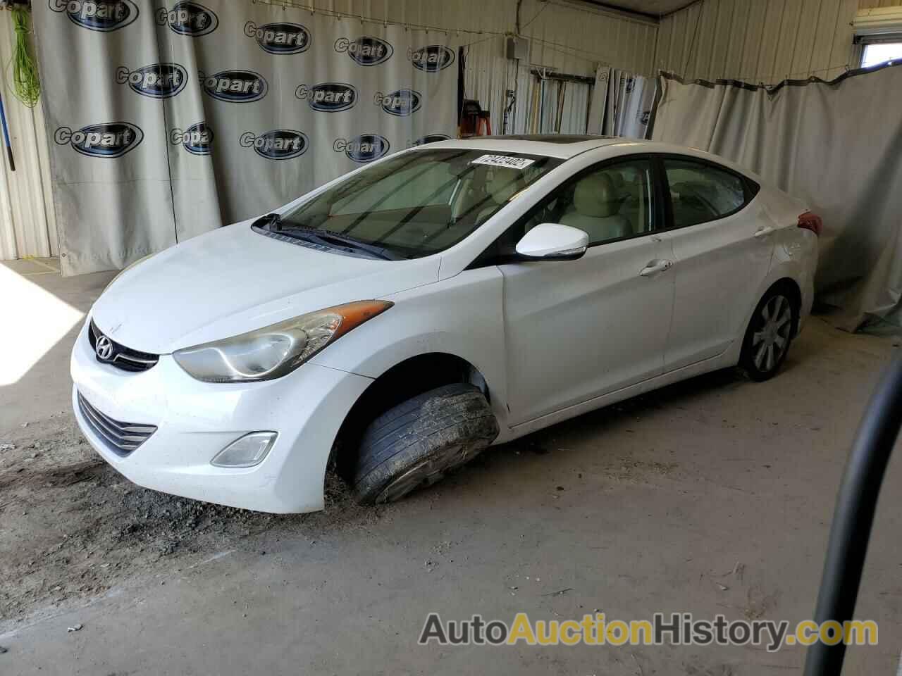 2012 HYUNDAI ELANTRA GLS, 5NPDH4AEXCH102456