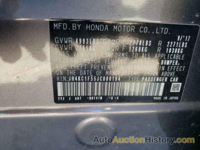 ACURA RLX TECH, JH4KC1F55JC000194