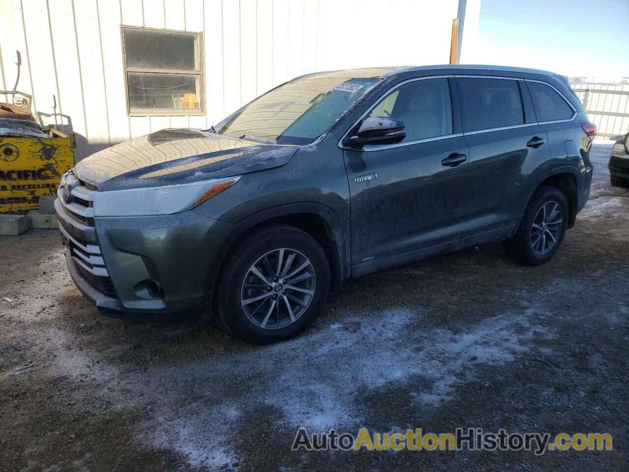 2019 TOYOTA HIGHLANDER HYBRID, 5TDJGRFH5KS061975