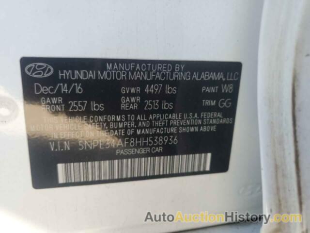 HYUNDAI SONATA SPORT, 5NPE34AF8HH538936