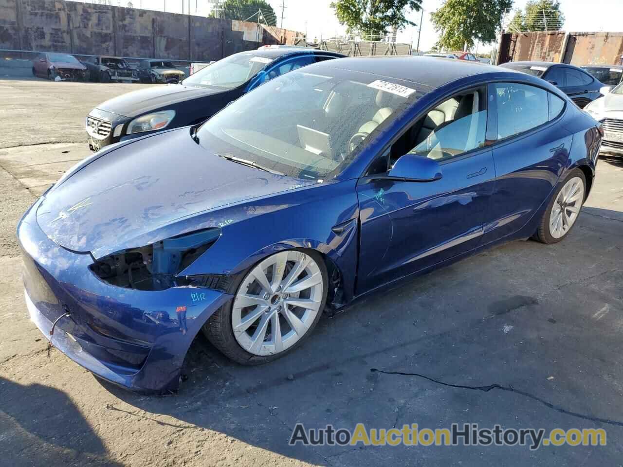 2022 TESLA MODEL 3, 5YJ3E1EA8NF145480