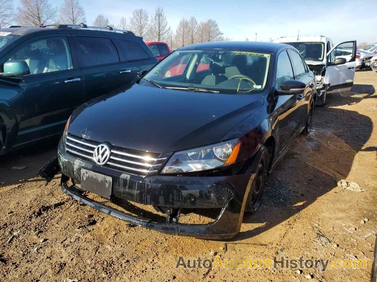 2013 VOLKSWAGEN PASSAT S, 1VWAP7A39DC014210