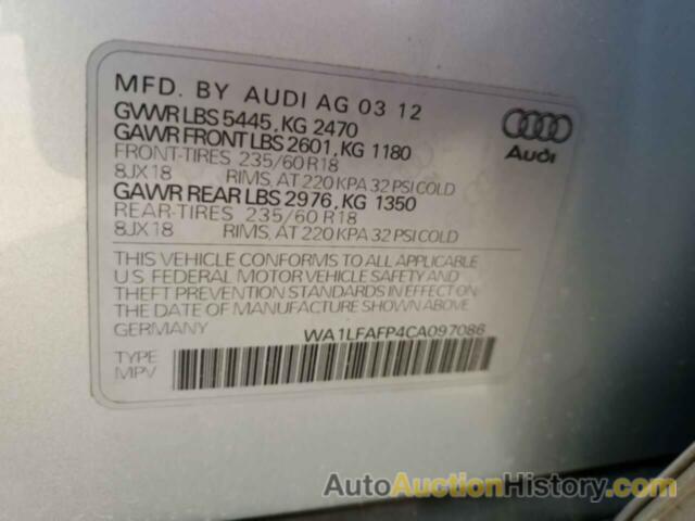 AUDI Q5 PREMIUM PLUS, WA1LFAFP4CA097086