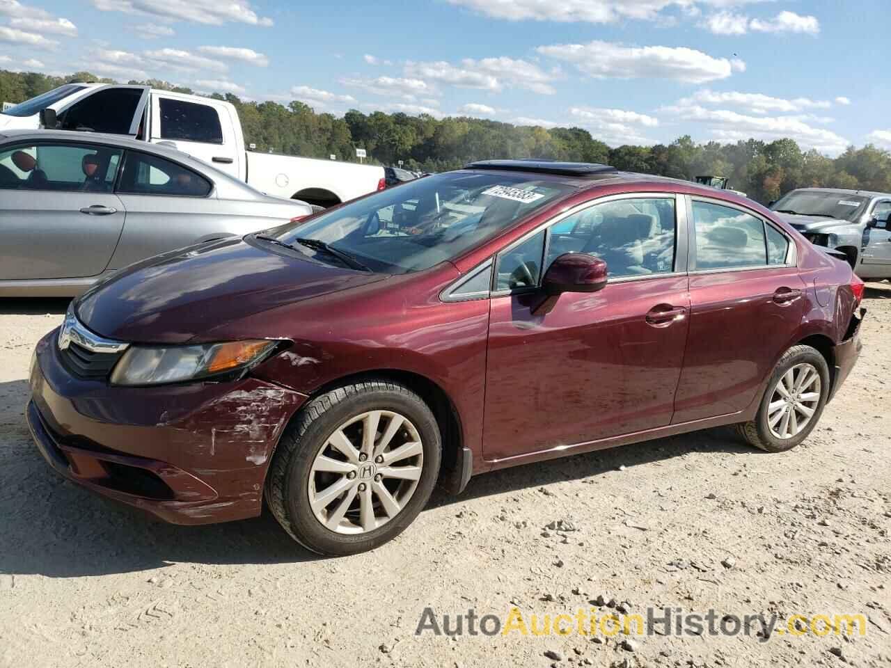 2012 HONDA CIVIC EX, 19XFB2F81CE045960