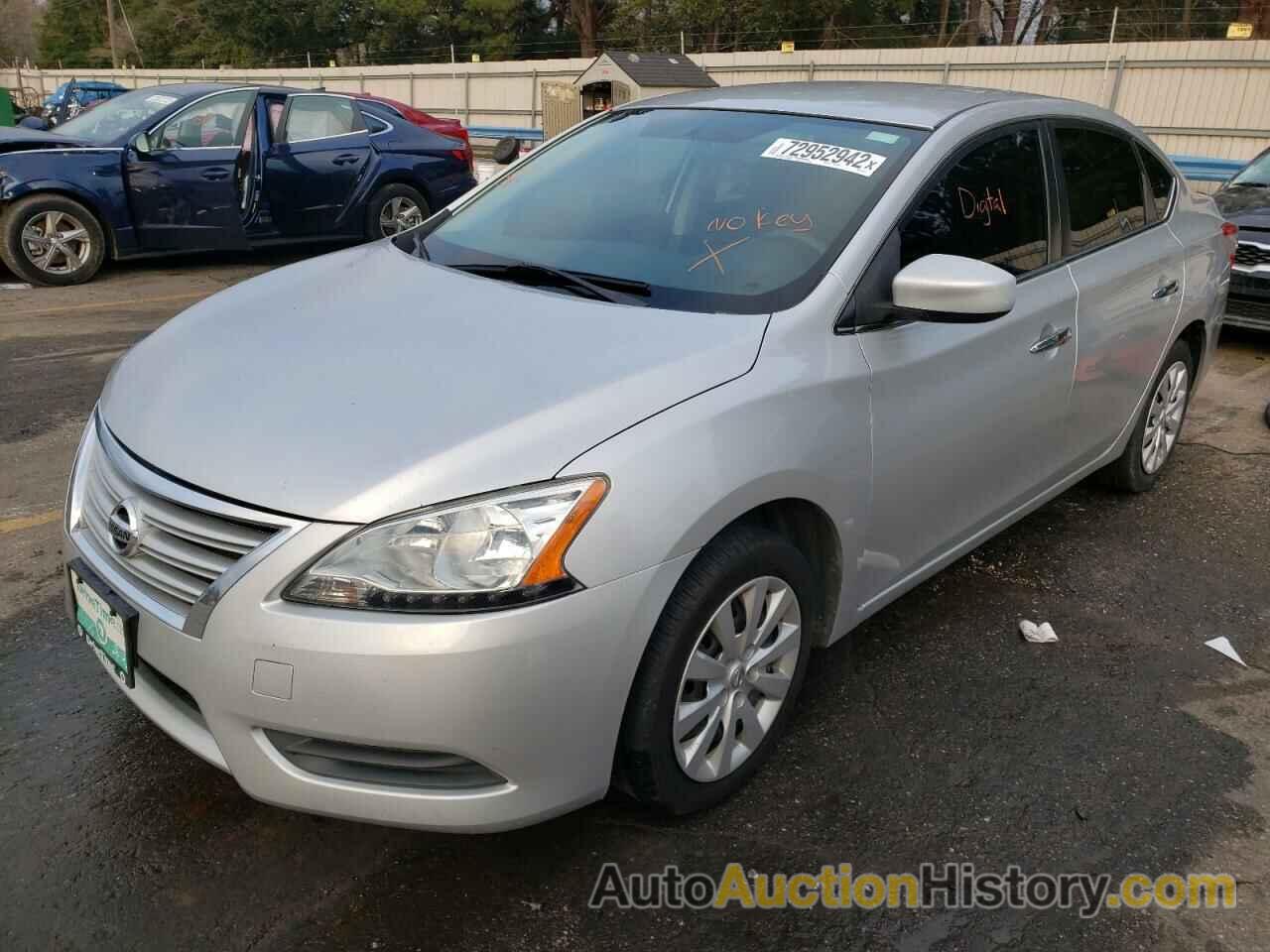 NISSAN SENTRA S, 3N1AB7AP7FL652213