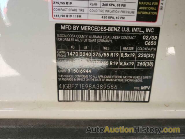 MERCEDES-BENZ GL-CLASS 450 4MATIC, 4JGBF71E98A389586