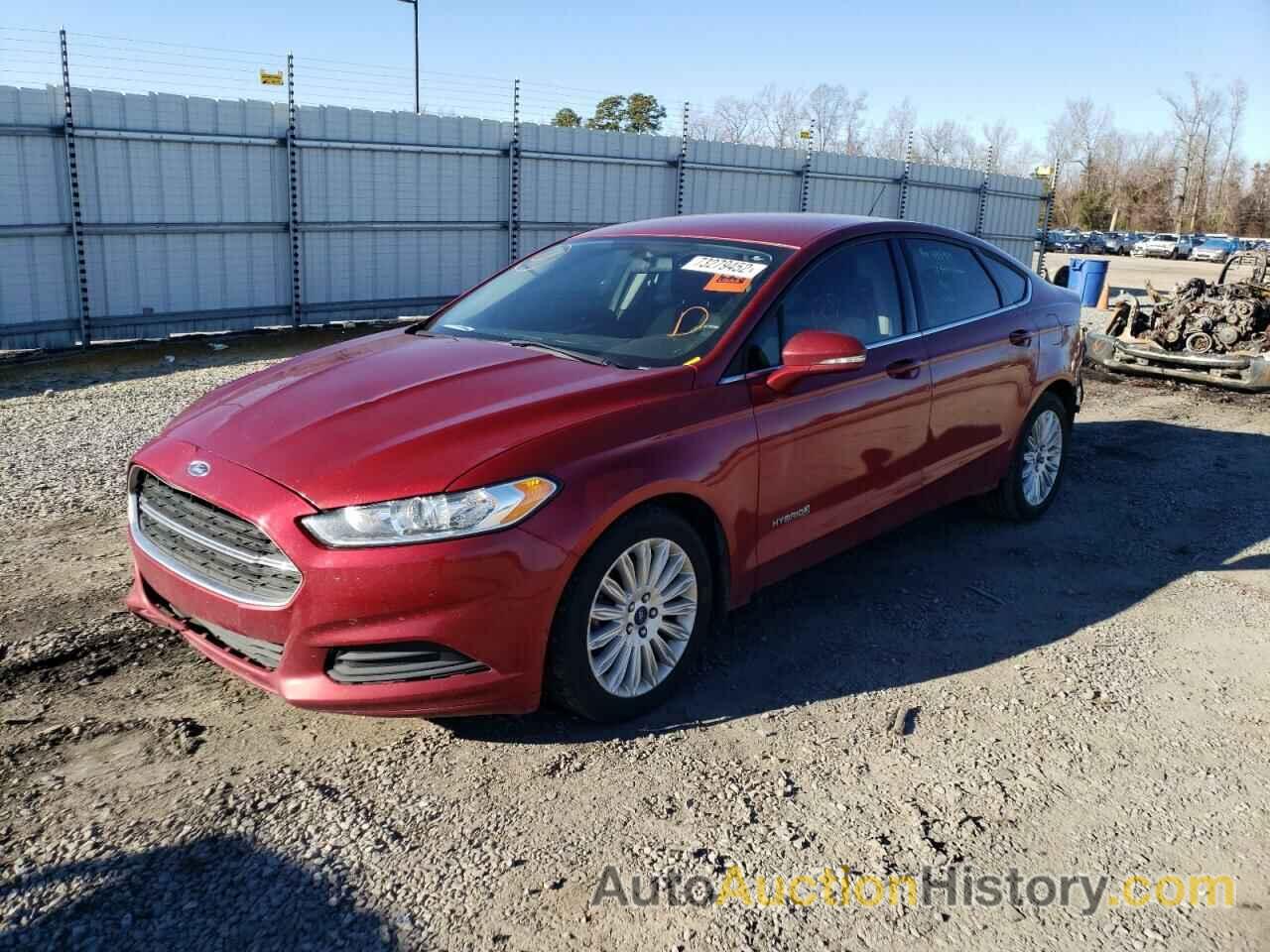 2016 FORD FUSION SE HYBRID, 3FA6P0LU5GR183271