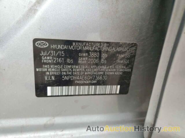 HYUNDAI ELANTRA SE, 5NPDH4AE6GH736630