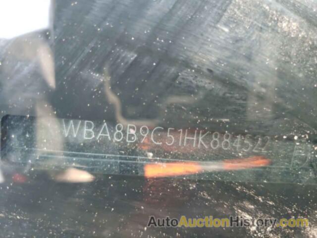 BMW 3 SERIES I, WBA8B9C51HK884522