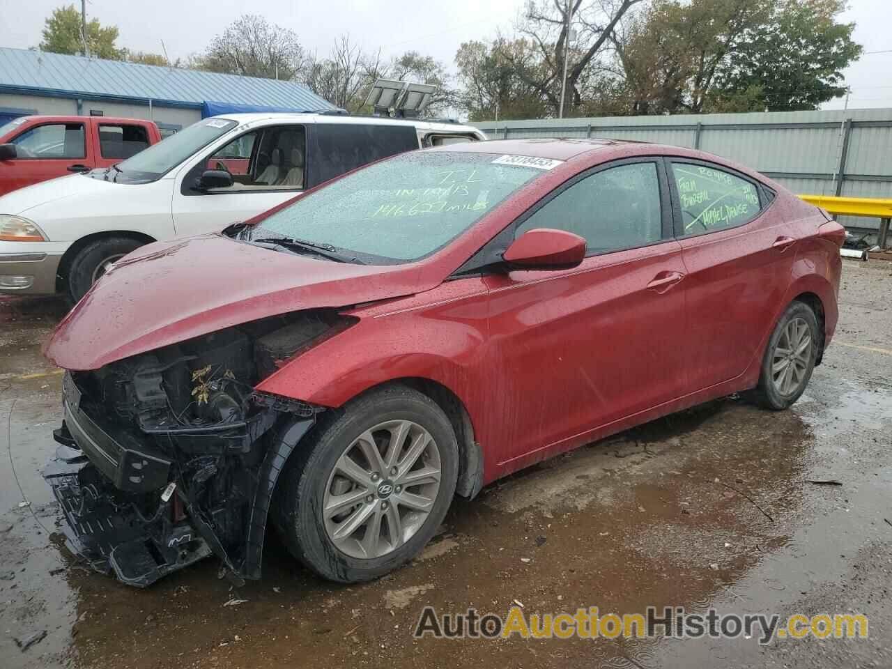 2014 HYUNDAI ELANTRA SE, 5NPDH4AE5EH486309