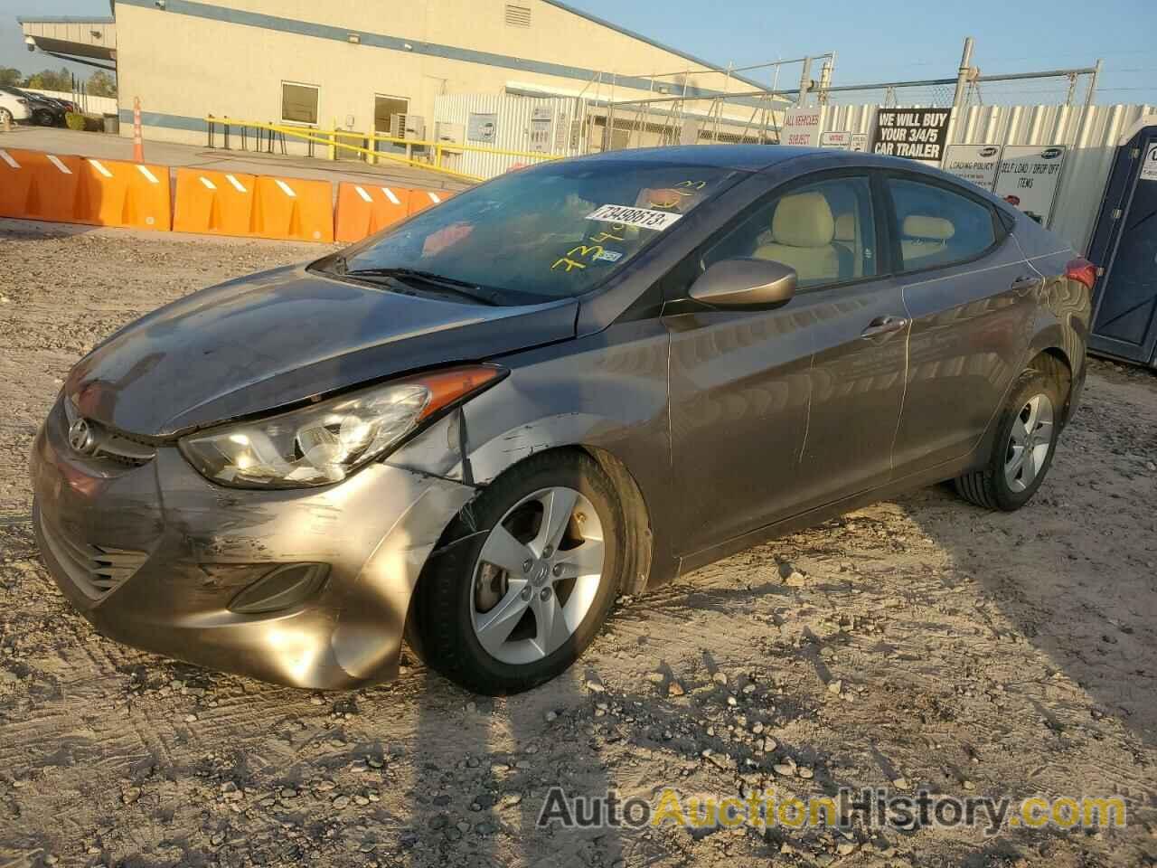 2013 HYUNDAI ELANTRA GLS, 5NPDH4AE6DH233160