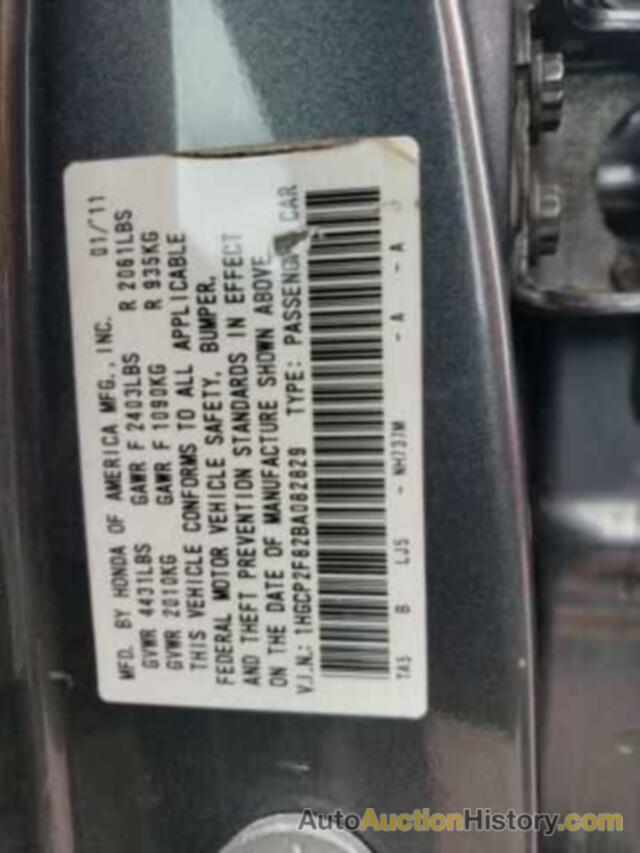 HONDA ACCORD EXL, 1HGCP2F82BA082829