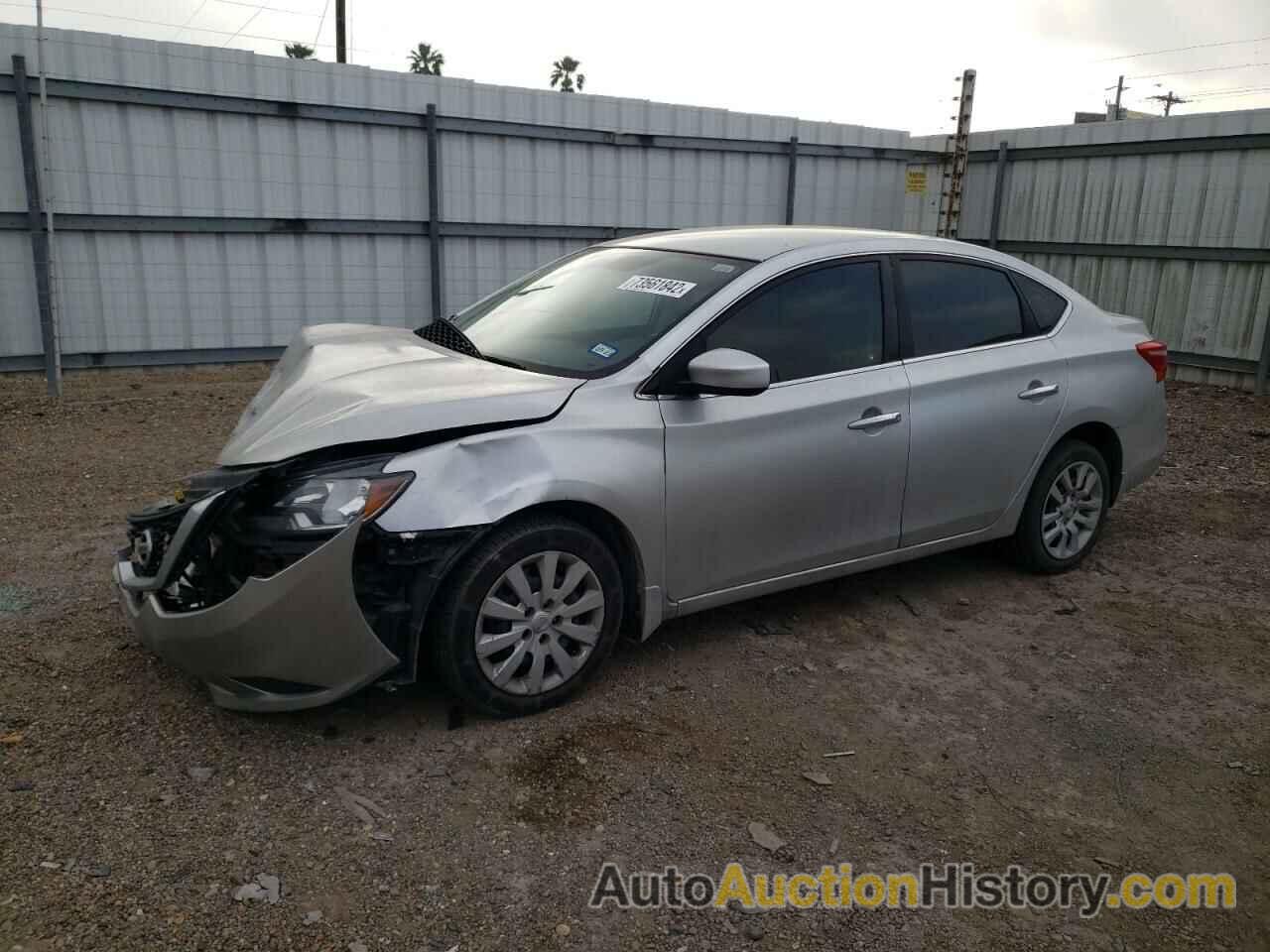 2016 NISSAN SENTRA S, 3N1AB7AP9GY254523