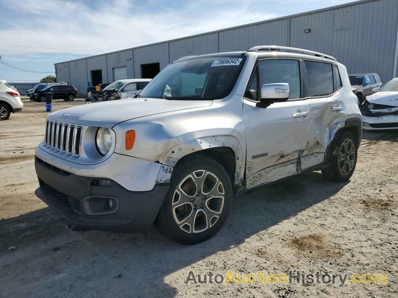 2016 JEEP RENEGADE LIMITED, ZACCJADTXGPC66604