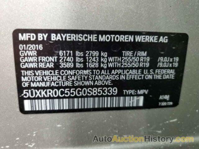 BMW X5 XDRIVE35I, 5UXKR0C55G0S85339