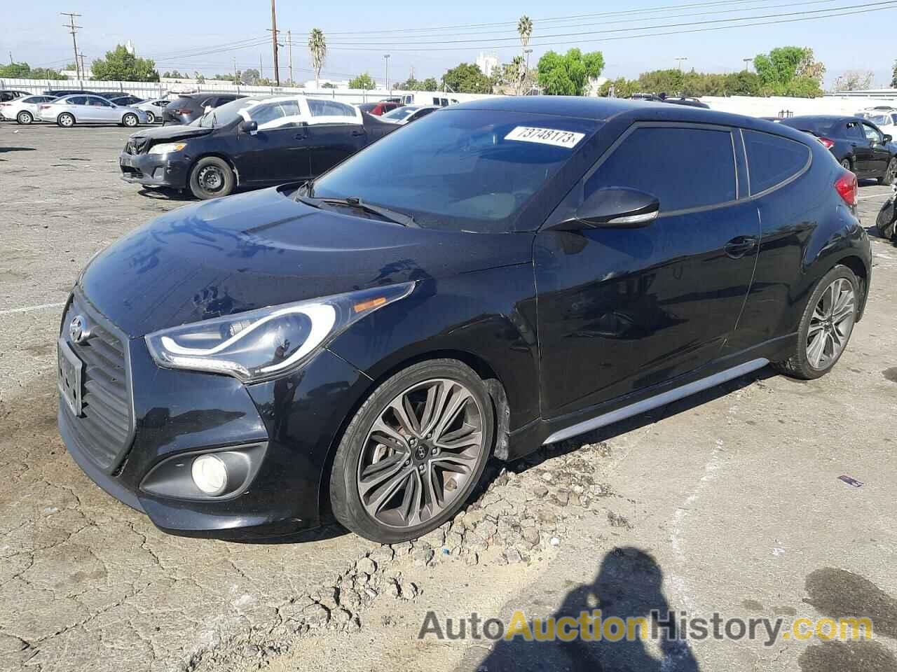 2016 HYUNDAI VELOSTER TURBO, KMHTC6AE2GU287034