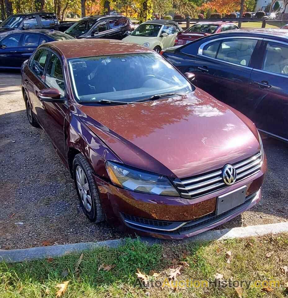 2013 VOLKSWAGEN PASSAT S, 1VWAP7A38DC133544