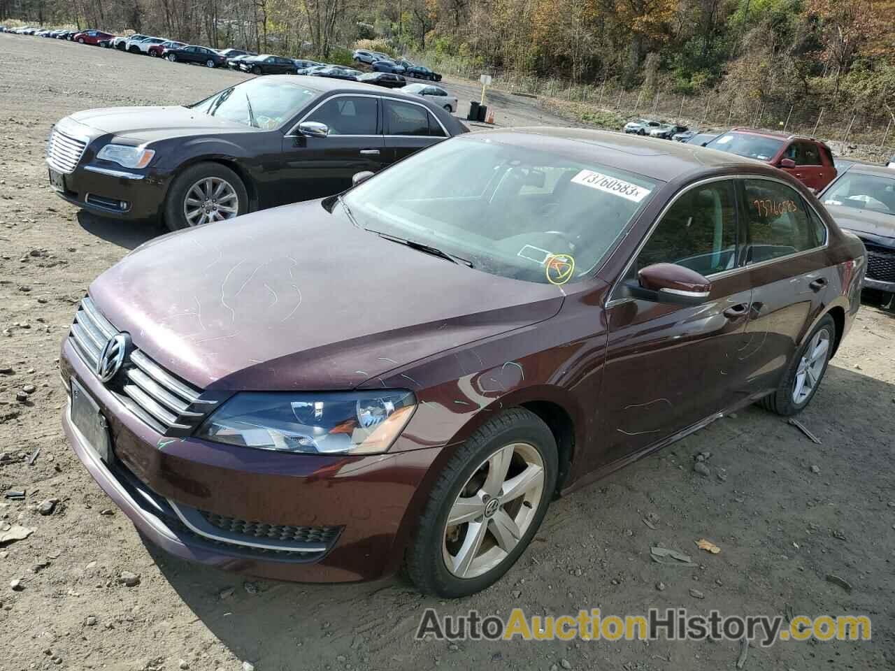 2013 VOLKSWAGEN PASSAT SE, 1VWBP7A37DC045279