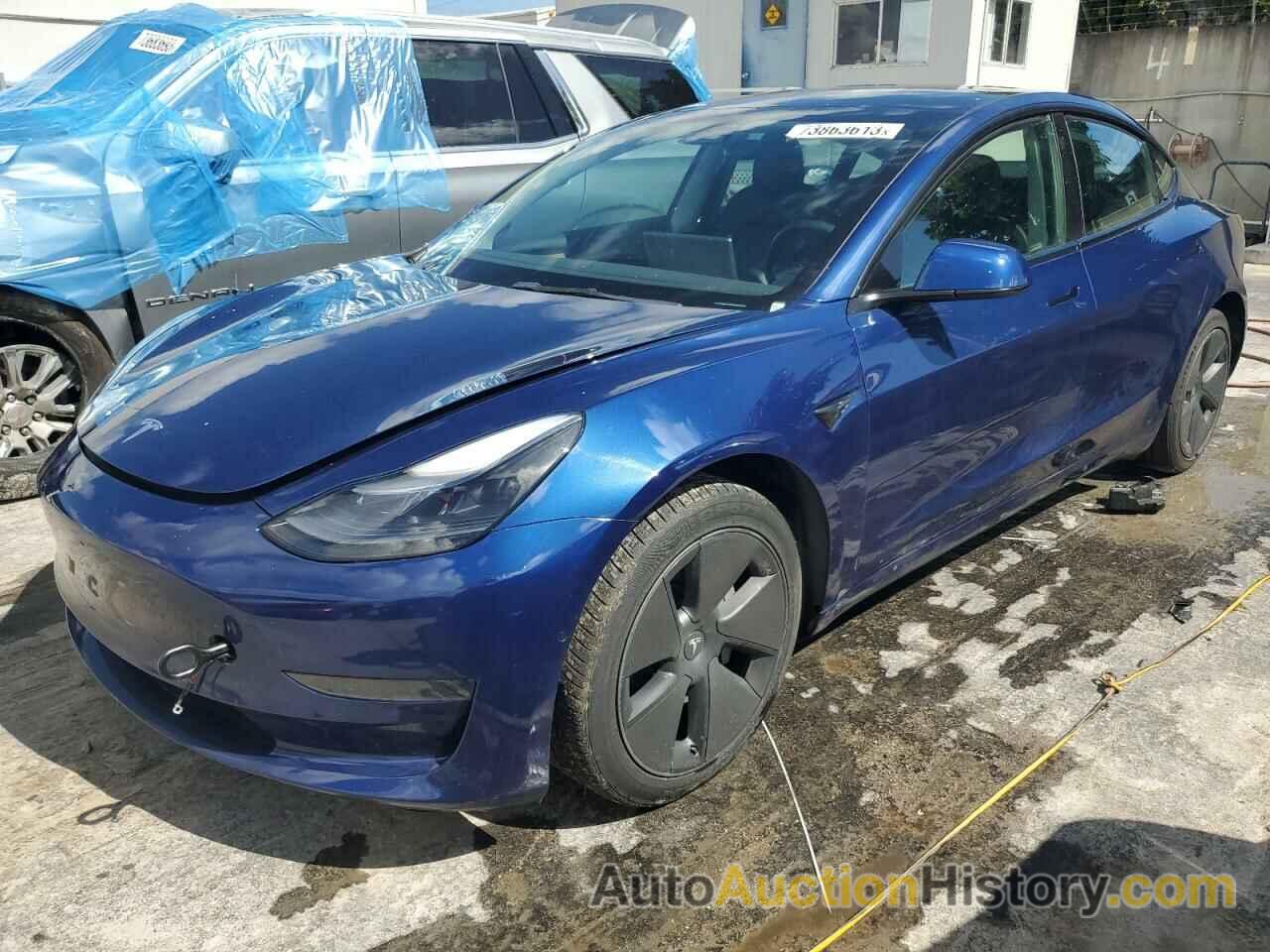 2022 TESLA MODEL 3, 5YJ3E1EA2NF191208