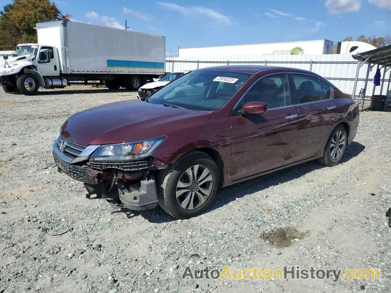 2013 HONDA ACCORD LX, 1HGCR2F31DA276902