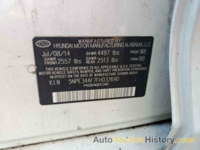 HYUNDAI SONATA SPORT, 5NPE34AF7FH032690