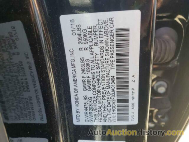 HONDA ACCORD SPORT, 1HGCV2F33JA013494