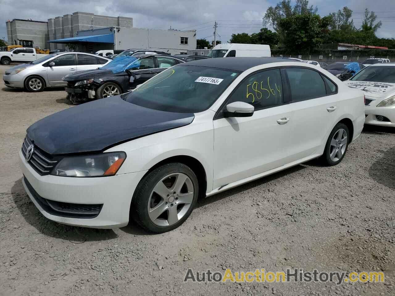 2013 VOLKSWAGEN PASSAT S, 1VWAP7A34DC040830