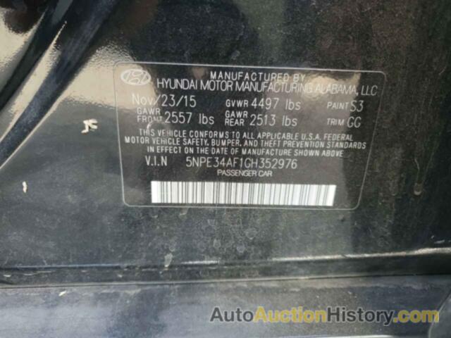 HYUNDAI SONATA SPORT, 5NPE34AF1GH352976