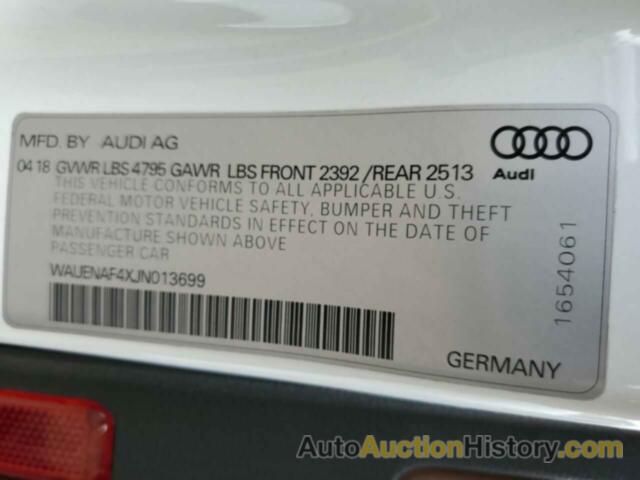 AUDI A4 PREMIUM PLUS, WAUENAF4XJN013699