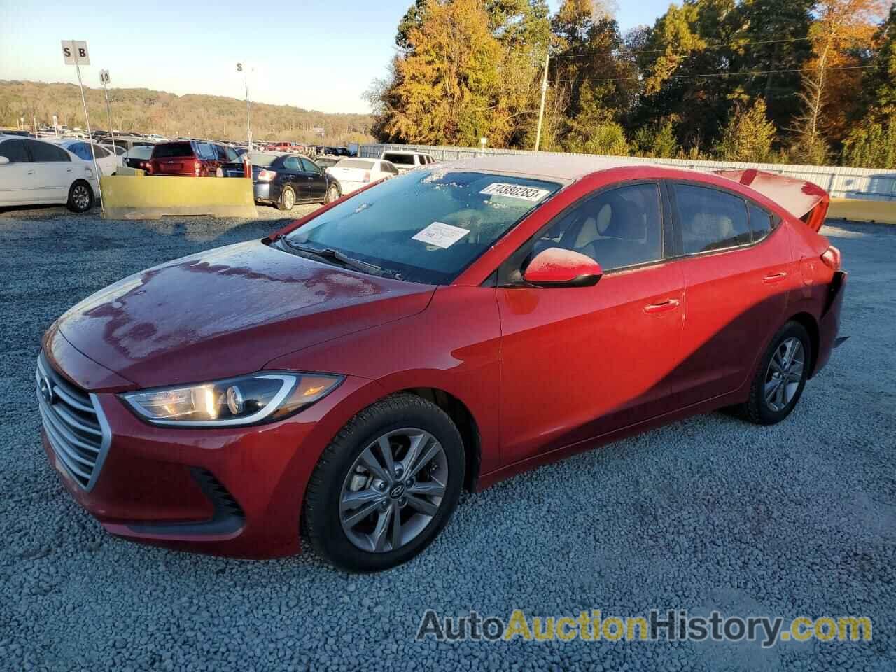 2018 HYUNDAI ELANTRA SEL, KMHD84LFXJU593308