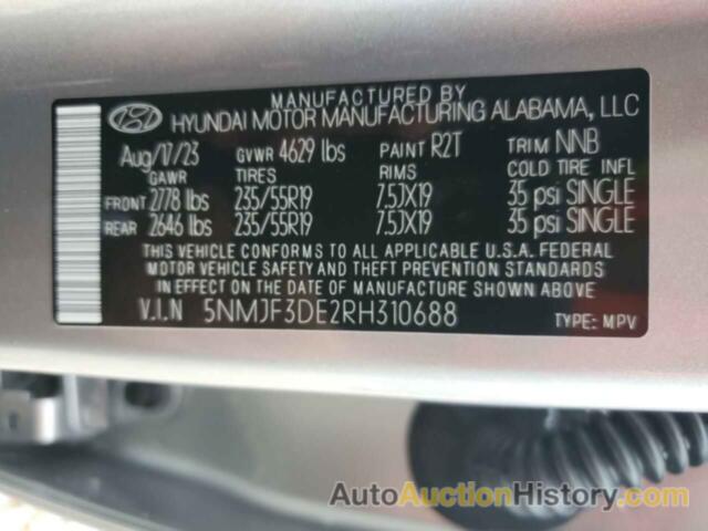 HYUNDAI TUCSON SEL, 5NMJF3DE2RH310688