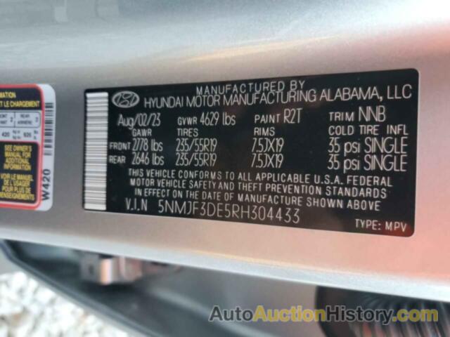 HYUNDAI TUCSON SEL, 5NMJF3DE5RH304433