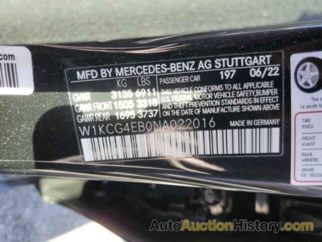 MERCEDES-BENZ EQS SEDAN 580 4MATIC, W1KCG4EB0NA022016