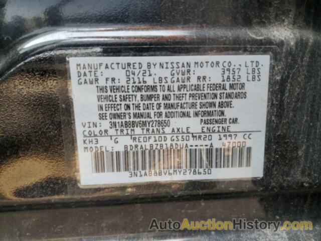 NISSAN SENTRA S, 3N1AB8BV6MY278650