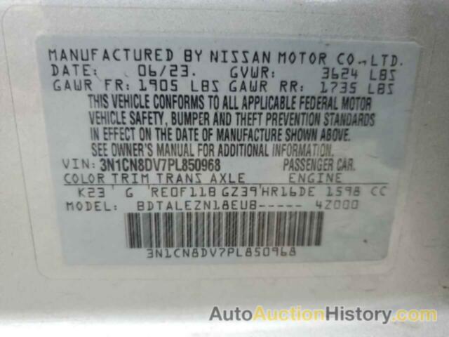 NISSAN VERSA S, 3N1CN8DV7PL850968