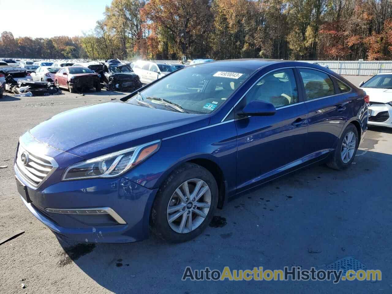 2015 HYUNDAI SONATA SE, 5NPE24AF0FH215867