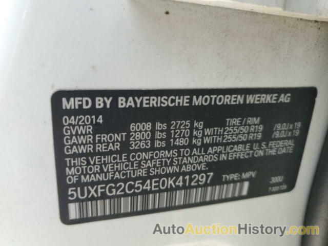 BMW X6 XDRIVE35I, 5UXFG2C54E0K41297