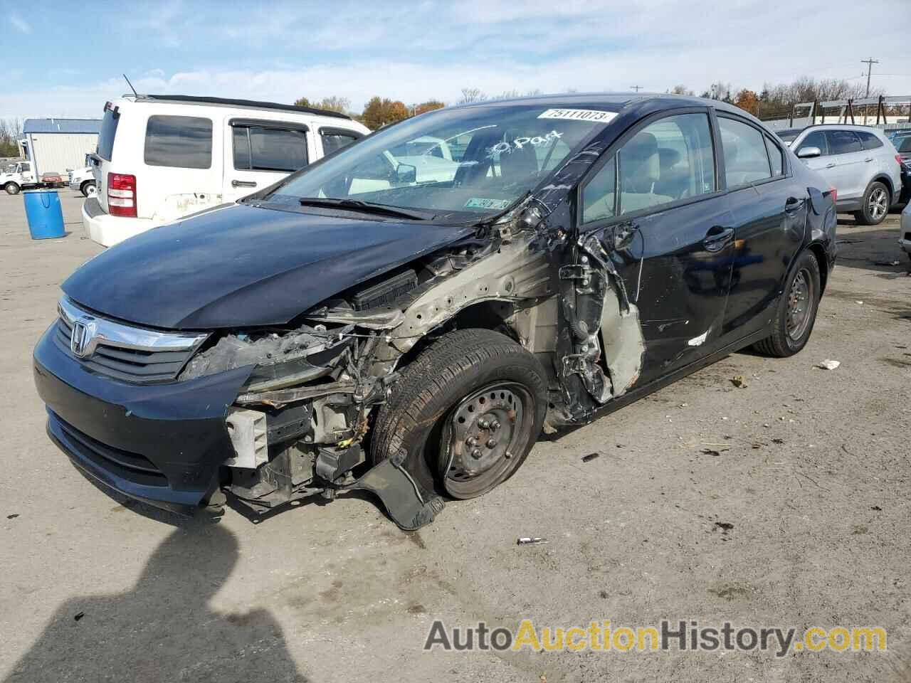 2012 HONDA CIVIC LX, 19XFB2F59CE389753