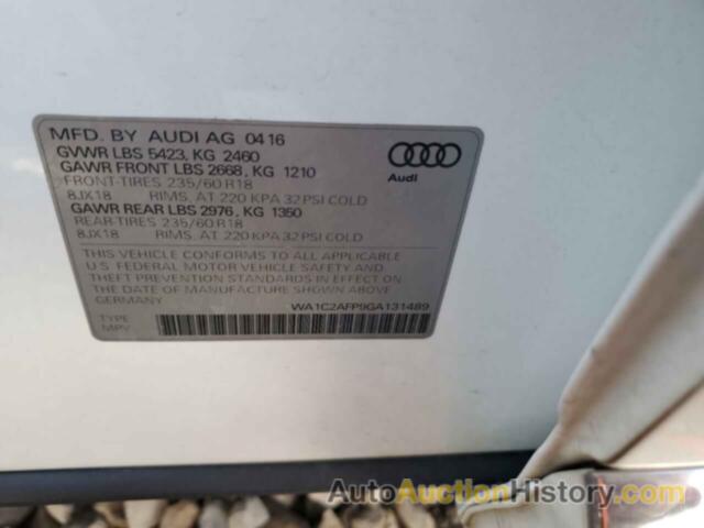 AUDI Q5 PREMIUM, WA1C2AFP9GA131489