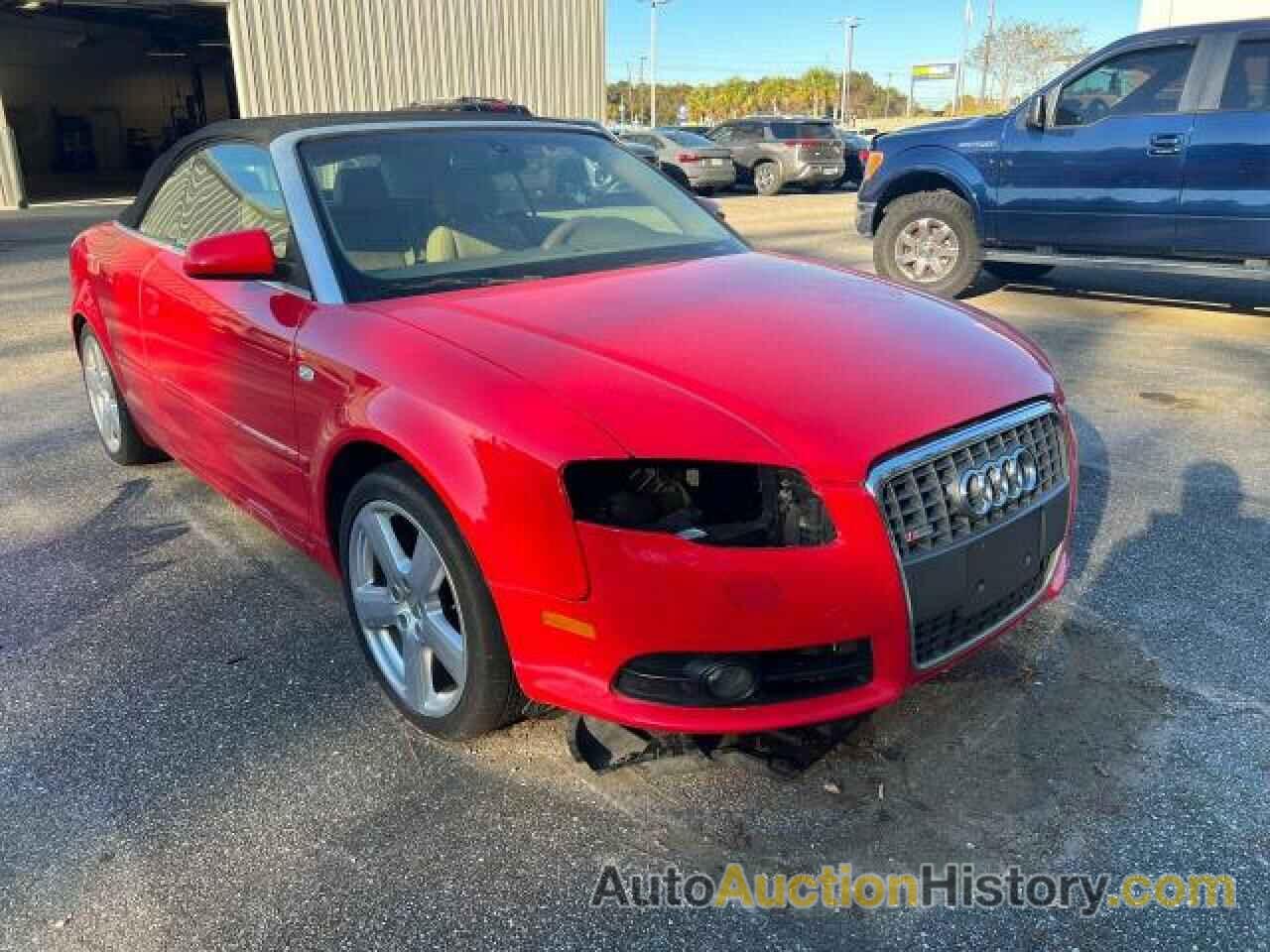 2007 AUDI A4 S-LINE 2.0T CABRIOLET QUATTRO, WAUEF48H97K033225