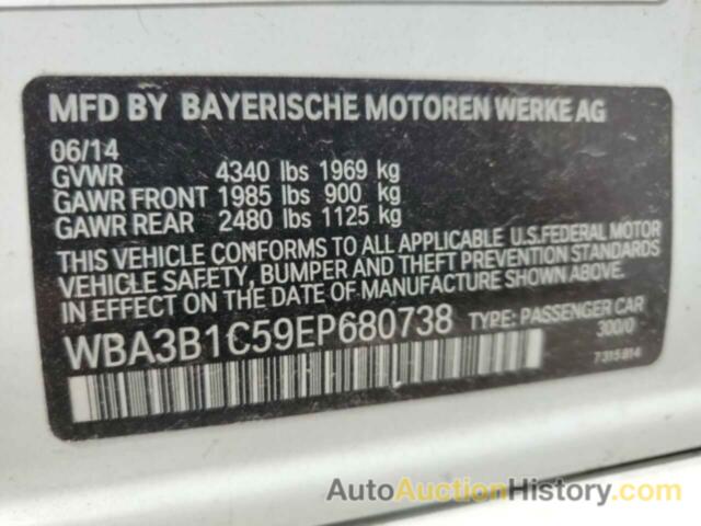 BMW 3 SERIES I, WBA3B1C59EP680738